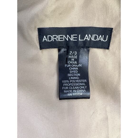 Girl's Adrienne Landau dyed rabbit fur jacket Size 2/3 - Picture 12 of 13